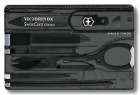 Швейцарская карта Victorinox SwissCard Classic (0.7133.T3) черный полупрозрачный коробка подарочная