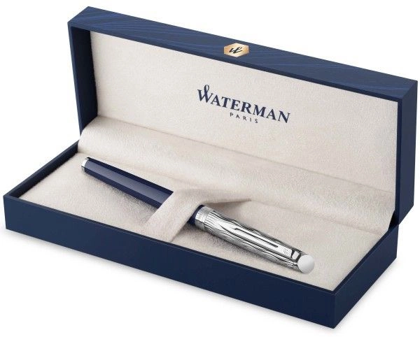 Ручка перьев. Waterman Hemisphere L`Essence du Bleu (CW2166467) LaqBlue CT F сталь нержавеющая подар.кор.
