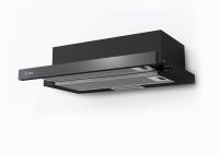 Вытяжка встраиваемая Lex Hubble G 600 черный/стекло черное управление: кнопочное (1 мотор)