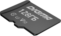 Флеш карта microSDXC 128Gb Class10 Digma CARD10 + adapter