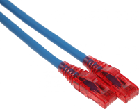 Патч-корд Hyperline PC-LPM-UTP-RJ45-RJ45-C5e-2M-LSZH-BL PC-LPM-UTP-RJ45-RJ45-C5E-2M UTP RJ-45 вил.-вилка RJ-45 кат.5E 2м синий LSZH (уп.:1шт) 24AWG