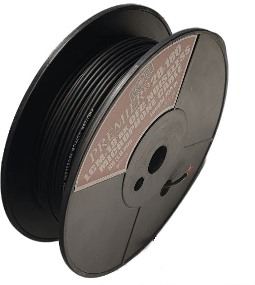 Кабель акустический Premier LCM-18 BK 100м. черный (28-180 100)