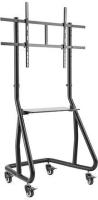 Подставка для телевизора Ultramounts UM298 черный 60"-105" макс.100кг напольный мобильный