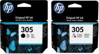 Картридж струйный HP 305 6ZD17AE черный/голубой/пурпурный/желтый (120стр.) (2мл) для HP DJ 2300, 270