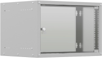 Шкаф коммутационный NTSS Lime (NTSS-WL6U5545GS) настенный 6U 550x450мм пер.дв.стекл несъемн.бок.пан.