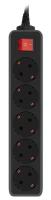 Сетевой фильтр PC Pet AP01006-3-B 3м (5 розеток) черный (пакет ПЭ)