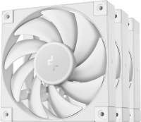 Вентилятор для корпуса Deepcool FD12 ARGB 120х120x25 белый 4-pin 26.9дБ (упак.:3шт) (R-FD12-WHAPN3-G) Ret