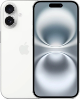 Смартфон Apple A3288 iPhone 16 128Gb белый моноблок 3G 4G 2Sim 6.1" 1179x2556 iOS 18 48Mpix 802.11 a/b/g/n/ac/ax/be NFC GPS Protect