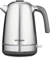 Чайник электрический Hyundai HYK-S5806 1.7л. 2200Вт серебристый матовый/черный (корпус: нержавеющая сталь)
