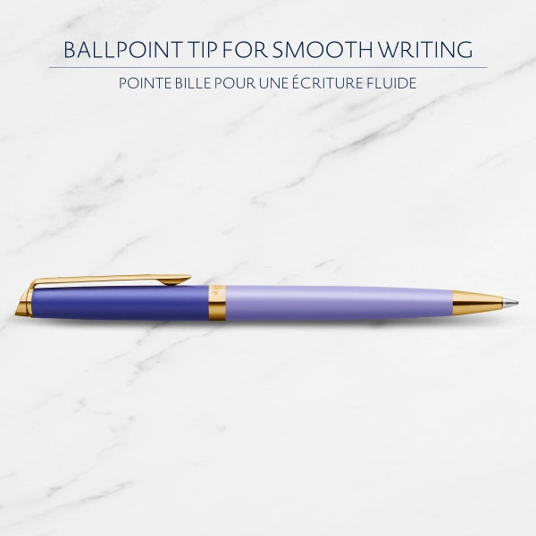 Ручка шариков. Waterman Hemisphere Colour Blocking (2179923) Purple GT M син. черн. подар.кор.