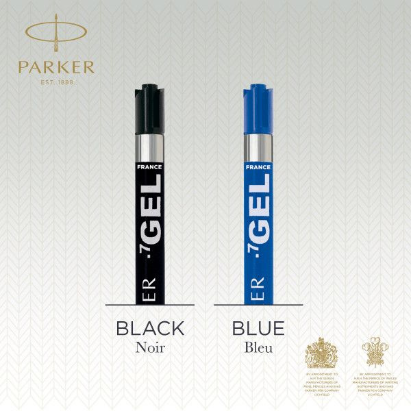 Стержень гелевый Parker Quink Z05 (CW1950346) M 0.7мм синие чернила для ручек шариковых блистер