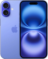Смартфон Apple A3288 iPhone 16 256Gb ультрамарин моноблок 3G 4G 2Sim 6.1" 1179x2556 iOS 18 48Mpix 802.11 a/b/g/n/ac/ax/be NFC GPS Protect
