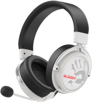 Наушники с микрофоном A4Tech Bloody MR590 Sports белый/черный 1.5м мониторные BT/Radio/3.5mm (MR590+