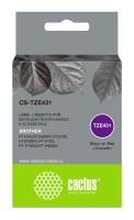 Картридж ленточный Cactus CS-TZE431 TZE-431 черный для Brother 1010/1280/1280VP/2700VP