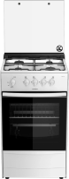 Плита Газовая Darina 1В GM 441 002 W белый (металлическая крышка) реш.сталь