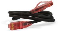 Патч-корд Hyperline PC-LPM-UTP-RJ45-RJ45-C5e-5M-LSZH-BK PC-LPM-UTP-RJ45-RJ45-C5E-5M UTP RJ-45 вил.-вилка RJ-45 кат.5E 5м черный LSZH 24AWG
