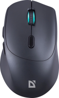 Мышь Defender Effect X MS-095 черный оптическая 1600dpi беспров. USB 5but (52095)