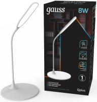 Светильник Gauss GT5021 настольный на подставке белый 8Вт