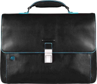 Портфель Piquadro Blue Square CA3111B2/N черный натур.кожа