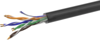 Кабель сетевой информационный NetOn 01-0301 кат.5E UTP 4 пары 24AWG PE внешний 305м черный