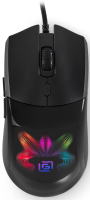 Мышь Оклик 714GM черный оптическая (3200dpi) USB (7but)
