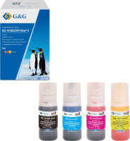 Чернила G&G GG-101BKCMY-45ml*4 101BKCMY голубой/пурпурный/желтый/черный набор 4x45мл для Epson EcoTa