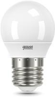 Лампа светодиодная Gauss Elementary 12Вт цок.:E27 шар 220B 3000K св.свеч.бел.теп. (упак.:10шт) (53212)