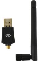 Сетевой адаптер WiFi Digma DWA-AC600E AC600 USB 2.0 (ант.внеш.съем) 1ант. (упак.:1шт)
