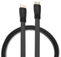 Кабель аудио-видео Buro BU-HDMI-FLAT-v1.4-1.5m HDMI (m)/HDMI (m) 1.5м. позолоч.конт. черный