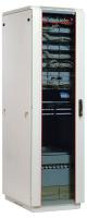 Шкаф коммутационный ЦМО (ШТК-М-47.6.8-1ААА) напольный 47U 600x800мм пер.дв.стекл задн.дв.стал.лист 2 бок.пан. направл.под закл.гайки 1010кг серый 655мм 116.2кг 180град. 2250мм