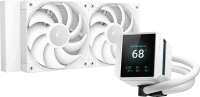 Система водяного охлаждения Deepcool Mystique 240 Soc-AM5/AM4/1200/1700/1851 белый 4-pin 36.49dB Al 1543gr Ret (R-LX240-WHDSNMP-G-1)