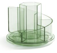 Органайзер настольный Deli 8943GREEN 150x150x114мм зеленый пластик