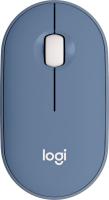 Мышь Logitech Pebble M350 синий/голубой оптическая 1000dpi silent беспров. BT/Radio USB 2but (910-006655)