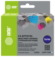 Картридж струйный Cactus CS-EPT0795 светло-пурпурный (13.8мл) для Epson Stylus Photo 1400/1500/PX700/710