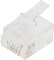 Коннектор Hyperline PLUG-6P6C-P-C2-100 (упак.:100шт) 100м прозрачный