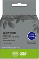 Картридж ленточный Cactus CS-LW-99017 99017 черный/белый для Dymo Label Writer 450/4XL