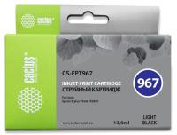 Картридж струйный Cactus CS-EPT967 T0967 серый (13мл) для Epson Stylus Photo R2880