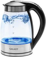 Чайник Galaxy Line GL 0556 1.8л. 2200Вт нержавеющая сталь/черный (стекло/металл/пластик)