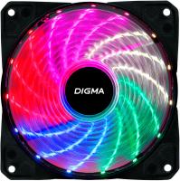 Вентилятор для корпуса Digma DFAN-FRGB2 RGB 120х120x25 черный 3-pin 4-pin (Molex) 23дБ Ret