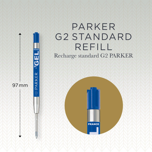 Стержень гелевый Parker Quink Z05 (CW1950346) M 0.7мм синие чернила для ручек шариковых блистер