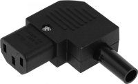 Вилка Lanmaster LAN-IEC-320-C13/90 (упак.:1шт) 1м черный