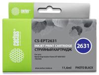 Картридж струйный Cactus CS-EPT2631 26XL фото черный (11.6мл) для Epson Expression Home XP-600/605/700/800