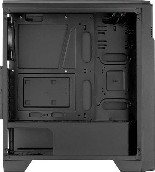 Корпус Aerocool Ore Saturn FRGB-G-BK-v1 черный без БП ATX 3x120mm 2xUSB2.0 1xUSB3.0 audio bott PSU