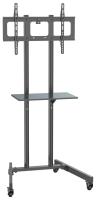 Стойка для телевизора Cactus CS-VM-ST04 черный 37"-70" макс.68кг напольный мобильный