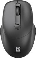 Мышь Defender Feam MM-296 черный оптическая 1600dpi silent беспров. USB 3but (52296)