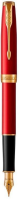 Ручка перьев. Parker Sonnet Core F539 (CW1931473) LaqRed GT F сталь нержавеющая подар.кор.