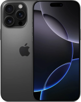Смартфон Apple A3296 iPhone 16 Pro Max 256Gb черный титан моноблок 3G 4G 2Sim 6.9" 1320x2868 iOS 18 48Mpix 802.11 a/b/g/n/ac/ax/be NFC GPS Protect