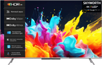 Телевизор QLED Skyworth 65" 65Q66G Eye Care черный/серебристый 4K Ultra HD 60Hz DVB-T DVB-T2 DVB-C DVB-S DVB-S2 USB WiFi Smart TV