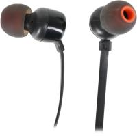 Гарнитура вкладыши JBL Tune 110 1.2м черный проводные в ушной раковине (JBLT110BLK)