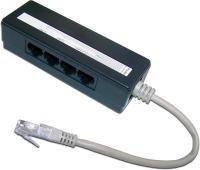 Разветвитель Lanmaster TWT-4U1 (упак.:1шт) 1м